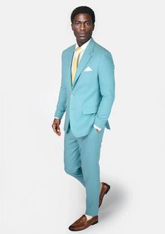 The vibrant linen cotton blend of the Astor Capri Blue Linen Suit will have you embracing the summer heat in comfort and confidence. Custom made and a guaranteed way to upgrading your wardrobe with a stylish, statement piece. Summer Cotton Suits With Welt Pockets, Tailored Summer Suits With Welt Pockets, Tailored Summer Suits For Business Casual, Summer Cotton Suit For Business Casual, Tailored Summer Business Casual Suits, Summer Tailored Business Casual Suits, Tailored Blue Summer Suits, Tailored Blue Sets For Spring, Blue Business Casual Suit For Spring