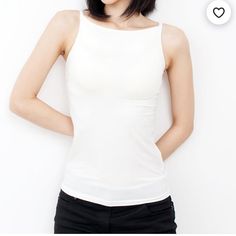 Modest And Chic Off-White Camisole With 14” Bust Size, Boatneck Neckline Casual White Camisole With Built-in Bra, Cheap White Camisole With Built-in Bra, Scoop Neck Modal Camisole With Built-in Bra, Bridal Chemise, White Sleeveless Camisole With Built-in Bra, White Cotton Camisole With Built-in Bra, Push Up Lingerie, White Camisole, Loungewear Dress