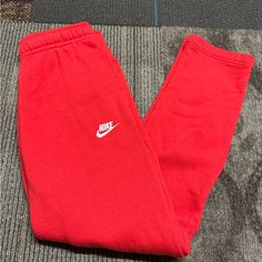 Never Worn Great Condition Size Small Has Drawstring Has Pockets *Open To Offers* Nike Red Sweatpants For Loungewear, Nike Red Loungewear Pants, Red Nike Cotton Sweatpants, Red Cotton Nike Sweatpants, Nike Red Casual Sweatpants, Casual Red Nike Sweatpants, Nike Red Sweatpants For Sports, Nike Red Joggers For Streetwear, Nike Red Sports Pants