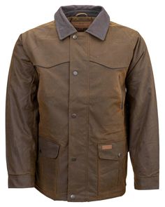 Men’s Pathfinder Jacket | Jackets by Outback Trading Company | OutbackTrading.com Outback Trading Company, Classic Brown Outerwear For Outdoor Work, Rugged Fall Sport Coat For Hunting, Classic Brown Utility Jacket For Outdoor, Brown Utility Jacket For Outdoor Work In Fall, Rugged Hunting Sport Coat With Pockets, Brown Hunting Utility Jacket With Pockets, Rugged Utility Jacket With Button Closure For Outdoor, Rugged Brown Sport Coat With Pockets