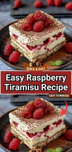 this is an easy raspberry tirami recipe