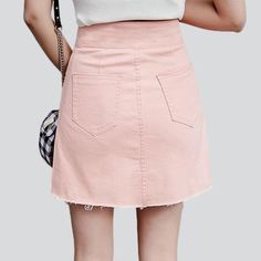 Level up your city trend with the 2023 Summer Collection's mini denim skirt! This high-waisted skirt expertly combines the modern with the vintage with its unique zipper and buttons closure. From coffee dates to outdoor events. make a statement and stand out in any crowd.Why You'll Fall In Love: Vintage Style: Reimagine the glory of the past with this denim skirt. which effortlessly combines vintage style with modern flair. Unique Closure: A harmonious blend of a zipper and buttons closure ensur Trendy Non-stretch Mini Skirt With Pockets, Non-stretch Cotton Mini Skirt With Pockets, Spring Non-stretch Mini Skirt With Pockets, Spring Mini Skirt With Pockets, Non-stretch, High Waist Cotton Mini Skirt With Lining, Trendy Spring Mini Skirt, High Waist Mini Skirt With Pockets For Spring, Non-stretch Denim Skirt With Button Closure For Spring, Trendy Cotton Mini Denim Skirt