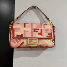 Fendi Lunar Year Limited Edition, Purchased 2021, New Designer Beige Baguette Shoulder Bag, Small Coin Pouch, Beaded Clutch Purse, Small Leather Purse, Vegan Leather Backpack, Lunar Year, Mini Crossbody Purse, Vera Bradley Bag, Vera Bradley Purses