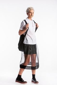 "Black Mesh Backpack, Satin Backpack, Avant Garde Backpack ◈ We are absolutely IN LOVE with these Fashion Mesh Backpack! It is perfect for Spring/Summer. Sack-backpack made of black, shining fabric with stitched mesh, closes with zipper in the middle. You can combine it with everything and most important fit everything as it is Large and it welcomes all your \" MUST HAVE \" everydays. Made in Europe. WEAR IT WITH ATTITUDE... ◈ DELIVERY TIMES We ship everything with Express Delivery by DHL Estima Functional Shoulder Bag For Students, Casual Nylon Backpack For Summer, Summer Everyday Backpack, Summer Everyday Shoulder Backpack, Daily Use Bags With Mesh Pockets, Mesh Bags For Everyday Use And Back To School, Black Standard Backpack For Summer, Trendy Black Backpack For Summer, Standard Backpack For Everyday Summer Use