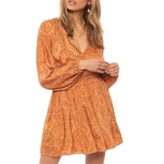 Nwot. Give Off Elevated Boho Vibes In The Paisley Luciana Dress With Billowy Peasant Long Sleeves, Above The Knee Full Skirt, An Adjustable Waist Defining Tie Detail, And A Partial Button Front Closure. Pair With Gladiator Sandals For A Complete Boho Look For Casual Drinks Or A Nice Brunch. Color: Coral Sand 100% Viscose *Hand Wash Cold Seprately *Hang To Dry Measurements Are Flat & Approximate Armpit To Armpit 19.5" Length: 33” Color Coral, Boho Look, Boho Vibe, Full Skirt, Above The Knee, Gladiator Sandals, The Knee, Paisley, Coral