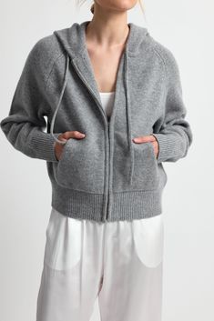 Discover the perfect blend of style and functionality with our Wool Hoodie Zip Up Sweater. Featuring a relaxed hoodie design with adjustable drawstrings, this sweater combines the cozy embrace of wool with the casual convenience of a zip-up hoodie. Cozy Hoodie With Zipper For Winter, Cozy Winter Hoodie With Zipper Closure, Cashmere Hooded Hoodie For Winter, Winter Hooded Cashmere Hoodie, Winter Cashmere Hooded Hoodie, Winter Cashmere Hoodie, Winter Hoodie With Zipper For Loungewear, Cozy Cashmere Hoodie For Winter, Winter Loungewear Hoodie With Zipper Closure