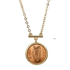 PRICES MAY VARY. ✔ ELEGANT & STYLISH COIN NECKLACE - Our necklace is made of jeweler’s metals in a goldtone finish and a genuine Irish Penny Coin. Features a harp, the national symbol of Ireland. It measures 1 1/4" x 1" x 1/8" and weighs only 2 oz. It has a 1 Year Manufacturer Warranty and comes with a Certificate of Authenticity. ✔ HIGH QUALITY & DESIGN - Our Irish Coin Necklace is made of durable jeweler’s metal. It will never lose its eye-catching design or rust unlike a less expensive copy. Coin Bar, Necklace Displays, American Coins, Penny Coin, Coin Design, White Jewelry Box, Coin Jewelry, White Jewelry, White Gift Boxes