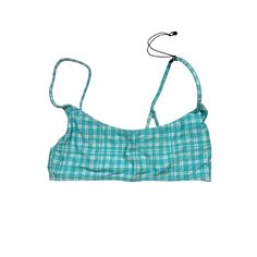 Vdm The Label Blue Gingham Bikini Top New. Blue Gingham Adjustable Straps Pockets For Padding New With Tags Gingham Swimwear With Adjustable Straps For Poolside, Poolside Gingham Swimwear With Adjustable Straps, Vacation Gingham Swimwear With Adjustable Straps, Plaid Triangle Top Swimwear For Beachwear, Plaid Triangle Top Beachwear Swimwear, Plaid Beachwear Swimwear, Plaid Swimwear For Pool In Beachwear Style, Plaid Swimwear For Poolside And Beach Season, Plaid Beachwear Swimwear For Beach Season