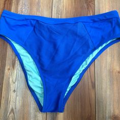 Nwot High Waist Royal Blue Bikini Bottom. Size Large Underwire Bathing Suits, Yellow Bathing Suit, Target Bathing Suits, Shades For Women, Cheeky Bikinis, Womens Swim, Royal Blue, High Waist, Color Blue