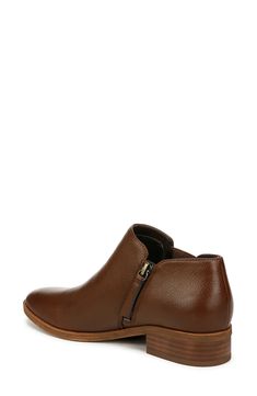 A wear-anywhere staple, this soft faux-leather bootie features inset elastic gores, a cushioned footbed with arch support for superior comfort. Synthetic upper/textile lining/synthetic sole Imported Leather Booties, Arch Support, Bootie, Nordstrom Rack, Cinnamon, Arch, Faux Leather, Size 7, Nordstrom