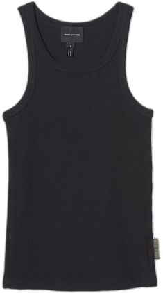 Sweater Vest Women, Ribbed Tank Top, Knitted Tops, Ribbed Tank Tops, Ribbed Tank, Sweater Design, Black Tank Tops, Sweater Vest, Marc Jacobs