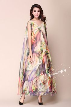 Chiffon V Neck Flower Long Party Dress Evening Wedding Lightweight Sundress Summer Holiday Beach Dress Bridesmaid Dress Maxi Skirt MD05 Detail Info: ❤ Color: Flower D as picture More color choice link: https://www.etsy.com/listing/213656440/chiffon-dress-color-card?ref=shop_home_feat_1 You just note the color number you want with order. ❤ Material: Chiffon ❤ The dress doesn't limit the chest size and waitst size, arm hole 45cm (if your upper arm circle circumference is more than 40cm, please not Spring Wedding A-line Chiffon Dress, Spring Flowy Chiffon Dress, Flowy Chiffon Spring Dress, Spring Beach Chiffon Dress In Georgette, Pink Chiffon Dress For Summer Weddings, Pink Chiffon Summer Wedding Dress, Summer V-neck Georgette Chiffon Dress, Pink Chiffon Wedding Dress For Summer, Summer V-neck Georgette Dress