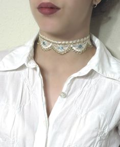 "Boho Lace Choker, White Choker Necklace, Bohemian Choker, Victorian Choker, White Choker, Vintage Choker, Lace Collar, Tattoo Pattern Choker ❤ BUY ANY 2 ITEMS ANS GET 15% OFF!! (USE COUPON CODE '15OFF') ❤ ❤ BUY ANY 4 ITEMS ANS GET 20% OFF!! (USE COUPON CODE '20OFF') ❤ ❤ BUY ANY 6 ITEMS AND GET 25% OFF!! ((USE COUPON CODE '25OFF') ❤ Complete any outfit with this unique gorgeous fashionable and trendy choker necklace! Made from 30mm lace trim. Choker length: 12 inches + 2.5 inch extension chain. Dragon Scale Necklace, Collar Tattoo, White Choker Necklace, Bohemian Tattoo, Suede Choker Necklace, Victorian Choker, Trendy Chokers, White Choker, Black Lace Choker