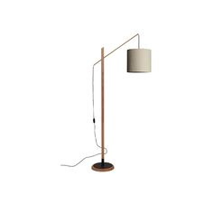 Archer Floor Lamp - Vakkerlight Chic Floor Lamp, The Archer, Modern Lamp, Edison Bulb, Black Walnuts, Fabric Shades, Metal Base, Led Lamp, Black Metal