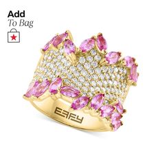 in stock Hand Candy, Stunning Jewellery, Gem Stone, Flower Ring, Bling Bling, Pink Sapphire, Free Jewelry, Statement Ring, Jewelry Ideas