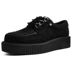 PRICES MAY VARY. 😎 Edgy and alternative style: The TUK Anarchic Faux Suede creeper shoes feature a rebellious design with chunky platform soles and faux suede uppers, adding an edgy touch to your outfit. 🔥 Premium Quality Faux Suede Material : Anarchic Creepers are made from high-quality faux suede material and a sturdy platform sole, these shoes are built to withstand regular wear and tear, ensuring long-lasting use. ☁️ Comfortable Fit: These shoes are equipped with a cushioned insole that pr Black Creepers, Suede Creepers, Creepers Shoes, Suede Material, Creepers, Cute Shoes, Shoes Online, Ankle Booties, All Black Sneakers