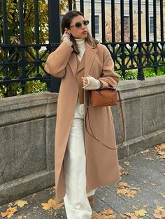 Mqtime Camel Chic Solid Lapel Trench Coats Jacket Elegant Commuting Full Sleeve Jackets Autumn Winter Female High Street Outerwear Long Coat Style, Lady Jacket, Solid Clothes, Coat Fashion, Trench Coats, Office Ladies, Vintage Pattern, Outerwear Women, Long Coat