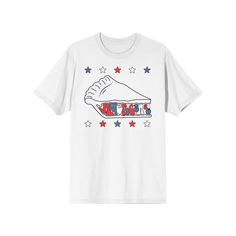 Add a patriotic touch to your everyday look with this men's Americana tee. Add a patriotic touch to your everyday look with this men's Americana tee. Crewneck Short sleevesFABRIC & CARE Cotton Machine wash Imported Size: XL. Color: White. Gender: male. Age Group: adult. Pattern: Graphic. White American Style Crew Neck T-shirt, White Crew Neck American Style T-shirt, White Crew Neck T-shirt American Style, Casual Flag Print T-shirt For Streetwear, White Crew Neck T-shirt In American Style, Casual Streetwear T-shirt With Flag Print, Casual American Flag T-shirt For 4th Of July, Casual American Flag Print T-shirt For 4th Of July, Casual 4th Of July T-shirt Made In Usa