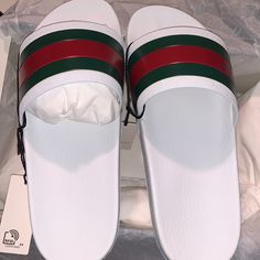 Brand New In Boz Equivalent To Size 41 Sandal Gucci, Gucci Princetown Slipper, Gucci Flip Flops, Gucci Slippers, Mens Slide Sandals, Gucci Slides, Gucci Sandals, Shoes Gucci, Mens Slides