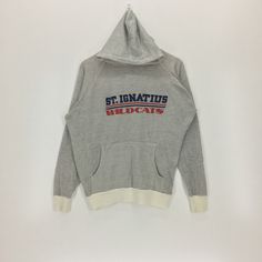 Vintage St. Ignatius High School Wildcats Football hoodie in light grey colour. Saint Ignatius High School sweatshirt. Still in good condition. SEE THE PICTURES FOR MORE DETAILS. CONDITION : 9/10 MEASUREMENT Pit : 24 inch Length : 25.5 inch Shoulder : - Arm Length : 28 inch Size On Tag : L PAYMENT We accept PayPal only. The item will be ship 3-5 days once the payment has been made. SHIPPING $30 (from Malaysia to the rest of the world) We are using DHL ONLY. So don't get me wrong if i put high pr Saint Ignatius, Wildcats Football, St Ignatius, School Sweatshirts, Mens Hoodies, Grey Colour, Wild Cats, Ncaa, Sweat Shirt