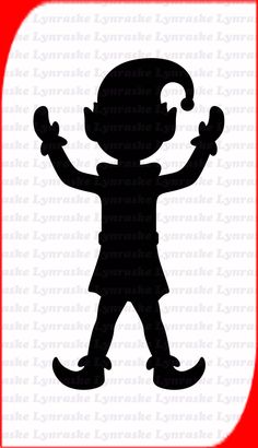 a black and white silhouette of a child