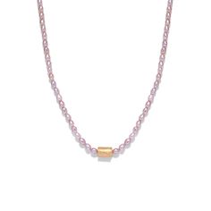 Enhance your elegance with our Pink Pearl Beaded Necklace. Featuring lustrous pink pearls accented with a delicate gold detail, this piece adds a touch of timeless beauty to any outfit, perfect for both everyday wear and special occasions. Elegant Pink Pearl Drop Necklace, Elegant Pink Pearl Necklace With Pendant, Delicate Pink Pearl Necklace, Pink Akoya Pearl Single Strand Necklace, Elegant Pink Akoya Pearl Necklace, Elegant Pink Pearl Beaded Necklace, Elegant Pink Beaded Pearl Necklace, Feminine Pink Pearl Necklace, Pink Akoya Pearl Necklaces For Wedding