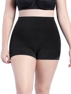 Our Everyday Shaping Boyshort special in black has a beautiful floral design on the upper thigh paired with a delicate texture throughout the abdominal area, adds a touch of femininity to your shapewear wardrobe, so you feel sexy and beautiful no matter the event! Seamless for comfort and discretion Lifts and shapes the buttocks 360° Moderate compression body shaper for women to shape the waist, abdomen, hips, and buttocks Vitamin E infused yarns nourishes your skin for a soothing and smoothing Elegant Fitted Brief Shorts, High-waisted Smoothing Shorts, Elegant Shaping Short Bottoms, Shaping Shorts With Wide Waistband, Elegant Mid-thigh Length Shorts, Supportive Seamless Shorts, High-waisted Shapewear Shorts, Shapewear With Built-in Shorts And Short Leg, Elegant Shaping Shorts