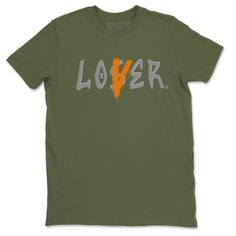 PRICES MAY VARY. Side-seamed Unisex Graphic Tees Loser Lover Design Printed 5s Olive Sneaker Matching T-Shirt Olive Sneakers, Graphic Tees, Print Design, For Free, Top Outfits, T Shirts, Sneakers, Clothes For Women, Free Shipping