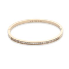 Stainless steel Gold plated, rhodium plated, rose Gold Cubic zirconia 2.8" x 1.77" - Suitable for wrist circumference up to 6.50" Rhodium Plated, Cubic Zirconia, Gold Bracelet, Gold Plate, Bangles, Plating, Rose Gold, Stainless Steel, Silver