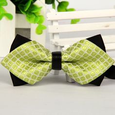 Elegant Pointed Bow Tie - Wnkrs Tuxedo Tie, Suit Bow Tie, Party Outfit Men, Green Bow Tie, Ties Mens Fashion, Black Bow Tie, Silk Bow Ties, Mens Formal Wear, Plaid Tie