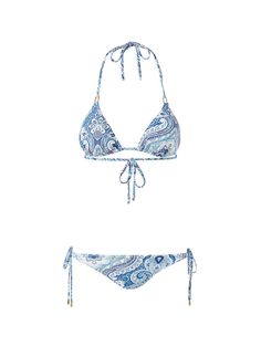 Shop the Cancun Blue Paisley Tie Side Bikini Bottom at US.ODABASH.COM, the official Melissa Odabash¨ online store. FREE delivery over $250 & free returns. Swimsuit Inspo, Melissa Odabash, Cute Bathing Suits, Summer Bikinis, Cute Swimsuits, Cute Bikinis, Mode Inspo, Triangle Top, Blue Paisley