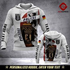 MTP POLICE BERLIN CUSTOMIZE HOODIE 3D TA134 3d Shirt