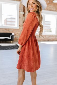 Dresses For Fall Photos, Fall Family Picture Dress, Fall Womens Dresses, Fall Wedding Guest Dress Boho, Long Sleeve Dress Knee Length, Short Fall Wedding Guest Dress, Kohls Dresses Woman, Fall Dresses For Church, Modest Homecoming Dresses Knee Length