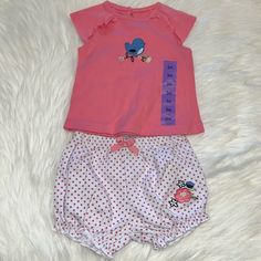 Perfect For Spring Or Summer Baby Bloomer Short And Top Set. Nwt Size 3m I Have Over 500 Children’s Items I Would Love To See Go To A Loving Home That Can Use Quality, Well Kept Clothing For Their Kiddos. Please Bundle Items You Intend To Purchase And Make Fair Offers Or Buy At The Listed Price For Special Extras Only Offered To A Select Few. I Love To Help Out New Families With The Needed Items They Love. Bundle To Save Poshmark Ambassador Shop With Confidence Fast Shipping Free Gifts With Sele Short And Top, Spring Time Outfits, Bloomers Shorts, Summer Baby, Future Baby, Spring Time, Matching Sets, Free Gifts, Pink White