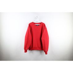 Vtg 90s Champion Reverse Weave Mens Large Faded Blank Crewneck Sweatshirt Red Mens Sweater Color faded Mens size Large Measurements are: 24 inches underarm to underarm 26.5 inches top to bottom Red 82% Cotton 18% Polyester US Shipping is FREE Canada is $15 and International is $24 Check out my other items in my store! V1248 Red Oversized Crew Top, Vintage Red Crew Neck Tops, Oversized Red Crew Neck Top, Vintage Red T-shirt For Winter, Red Oversized 90s Tops, Oversized 90s Red Top, Retro Red Top With Ribbed Cuffs, 90s Red Cotton Sweatshirt, Vintage Red Crew Neck Sweater