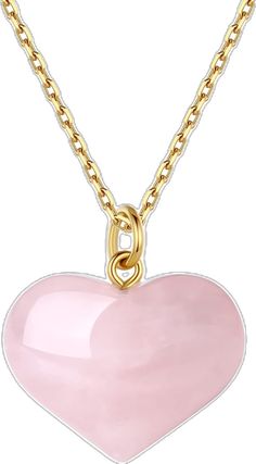 Pink Gold Plated Necklace For Valentine's Day, Pink Heart-shaped Gold Plated Necklace, Elegant Gold Crystal Necklaces For Valentine's Day, Valentine's Day Gold Crystal Necklace Gift, Valentine's Day Gift Gold Crystal Necklace, Gold Crystal Necklace For Valentine's Day Gift, Gold Crystal Necklace With Heart Charm For Gifts, Rose Gold Crystal Necklace For Valentine's Day, Crystal Heart Pendant