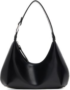 Black Top Handle Baguette Bag With Silver-tone Hardware, Formal Black Hobo Bag With Silver-tone Hardware, Black Timeless Baguette Bag For Formal Occasions, Timeless Black Baguette Bag For Formal Occasions, Chic Handheld Shoulder Bag With Silver-tone Hardware, Chic Evening Baguette Bag With Palladium Hardware, Formal Handheld Shoulder Bag With Silver-tone Hardware, Elegant Hobo Bag With Silver-tone Hardware For Business, Elegant Business Hobo Bag With Silver-tone Hardware