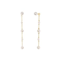 Finish off your elegant attire with these MC Collective freshwater cultured pearl chain drop earrings. Click on this JEWELRY & WATCHES GUIDE to learn about fit, styles, materials and more! Finish off your elegant attire with these MC Collective freshwater cultured pearl chain drop earrings. Click on this JEWELRY & WATCHES GUIDE to learn about fit, styles, materials and more! FEATURES Length: 3.6 in. Backings: post Metal: brass Plating: 14k gold, rhodium Finish: polished Nickel freeCULTURED PEARL Elegant Dangle Chain Linear Earrings, Elegant Linear Dangle Earrings With Chain, Elegant Chain Linear Earrings As Gift, Elegant Formal Earrings With Chain Detail, Elegant Chain Earrings For Formal Occasions, Elegant Formal Pearl Earrings With Adjustable Chain, Elegant White Chain Earrings, Chain Drop Earrings, Post Metal