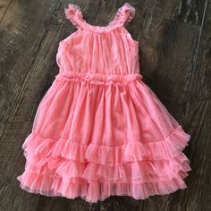 Nwot 4t Boutique Peach Tulle Spaghetti Strap Layered Skirt Dress Spring Ruffled Tutu Dress, Pink Ruffled Tutu Dress For Spring, Pink Ruffled Tutu Dress For Summer, Cute Pink Summer Tutu Dress, Peach Princess Style Summer Dress, Peach Princess Dress For Summer, Playful Peach Summer Dress, Playful Peach Spring Dress, Pink Summer Tutu Dress