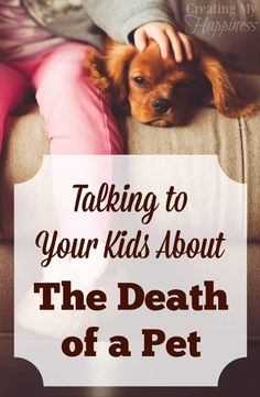 Talking to Your Kids About the Death of a Pet #kidsandpetloss #petlossgrief Pets For Kids, Thrifty Thursday, Mom Bloggers