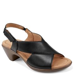 PRICES MAY VARY. Cushioned insole Flexible outsole Arch Support Strappy Block Heel Sandals, Easy Spirit Shoes, Strappy Block Heels, Faux Leather Heels, Block Heel Sandals, Easy Spirit, Black Sandals Heels, Casual Heels, Perfect Wardrobe