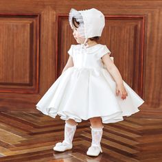 Only $69.99, Flower Girl Dresses Vintage Baby Collar Princess Flower Girl Dress With Sleeves Couture Pageant Gown #TG7099 at #GemGrace. View more special Flower Girl Dresses now? GemGrace is a solution for those who want to buy delicate gowns with affordable prices, a solution for those who have unique ideas about their gowns. Little Princess collection new arrived, shop now! Elegant Spring Princess Dress With Fitted Bodice, Fitted Princess Dress For Spring Wedding, Spring Princess Style Fitted Ball Gown, Fitted Princess Ball Gown For Spring, Princess Style Fitted Ball Gown For Spring, Fitted Princess Gown With Floral Applique, Princess Gown With Floral Applique, Elegant Princess Dress With Ruffles And Fitted Bodice, Pageant Dress With Floral Applique And Fitted Bodice