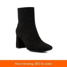 in stock Dress Booties, Block Heel Shoes, Autumn Activities, Fall Shoes, Shoes Booties, Black Booties, Block Heels, Heel Height, Shoes Heels