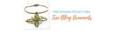 the beading project idea is featured in this postcard with an image of a cross