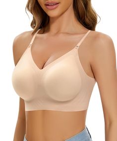 PRICES MAY VARY. [Low Back Design & Convertible Straps]: The shoulder straps of this low back bra can be adjusted to double straps, criss-cross back, halter bra; just keep the thin straps attached for more support or remove them for a backless look [Smooth & High Elastic Fabric]: Made of high elastic fabric - Nylon and Spandex, the wireless bra is skin-friendly and soft-touched, ensures you feel cool and breathable; hugs your body perfectly and provides a comfortable wearing experience [Sexy V N Bras For Backless Dresses, Low Back Bra, Halter Bra, Convertible Bra, Padded Bralette, Elastic Fabric, Wireless Bra, Low Back, Criss Cross