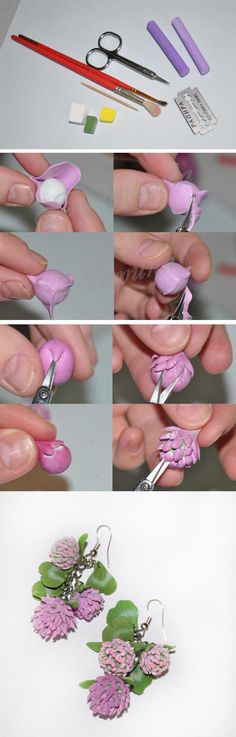 the process of making flowers out of paper