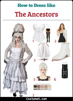 an image of how to dress like the ancestors in costume for halloween or cosplay