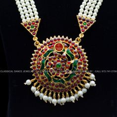 Original Design by Classical Dance Jewelry® ❥ Pearl Kempu moti mala Long Haram Chain is traditional and ethnic South Asian Indian Jewelry. ❥ Traditional Padakkam Peacock Style Pendant Pearls Kempu and white stone Long Necklace ❥ You Can wear this set for Bharatnatyam Kuchipudi Dance Performances, Engagement, Weddings, Birthdays, festivals, puja, Ammavaru Amman decorations, Durgamata Decoration ❥ Handmade Indian Traditional Item. ❥❥❥ Set has variations please CHECKOUT Variants ☛ Long Necklace wit Traditional Kundan Necklace With Motifs For Festive Occasions, Traditional Kundan Necklace With Motifs For Festive, Traditional Festive Kundan Necklace With Motifs, Temple Jewelry Bridal Necklace With Tilla For Rituals, Festive Kundan Temple Necklace For Puja, Bollywood Kundan Necklace With Zari Work For Rituals, Festive Meenakari Temple Necklace For Rituals, Traditional Meenakari Tikka For Rituals, Bollywood Style Bridal Necklace For Rituals