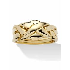 Here's a fashionable update on a longtime favorite - the classic puzzle ring is uniquely elegant and fun at the same time, and a perfect accent for style-makers of any age. Yellow Gold-Plated 14k rose gold-plated or platinum-plated . We recommend that you order one size up for this style. Instructions included. PLEASE NOTE: This is a puzzle ring and is extremely difficult to put back together. If you don't like challenges, please keep ring assembled! 45858RNG Size: 6.  Gender: female.  Age Group Puzzle Ring, Black Hills Gold Jewelry, Black Hills Gold, Gold Plated Rings, Affordable Jewelry, Dandy, Womens Jewelry Rings, Rose Gold Plates, Or Rose