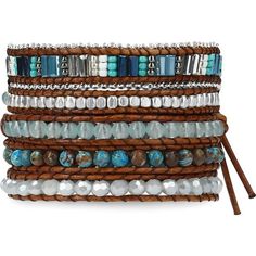 *Ocean Blue Stone - G2f Design Ocean Blue Stones Mix Five Warp Bracelet Is A Five-Layer Wrap Bracelet Crafted Handmade Product With A Combination Of Ocean Blue Stones, Crystals And Nugget Beads On The Beige Cord. This Wrap Bracelet Is Designed To Give You An Effortless Layered Look Adding A Bohemian Hippy Luxury To Any Vibes. G2f Design Truly Brings You A New Experience Which Aesthetic Fashion Meets Practicality Matched With A Variety Of Styles. *Quality Materials - G2f Design Bracelet Comes In Wrap Beaded Bracelet, Which Aesthetic, Bracelets Summer, Hippie Bracelet, Triple Wrap Bracelet, Layered Bracelet, Semiprecious Stone Jewelry, Hippie Bracelets, Design Bracelet